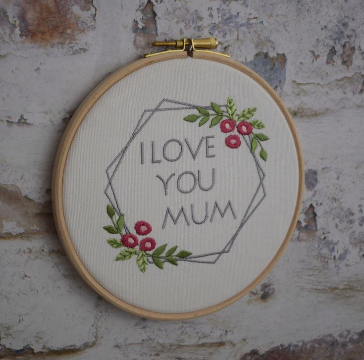 Mother's Special Hand Embroidery Hoop