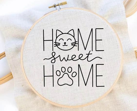 Home Sweet Home | Embroidery Hoop