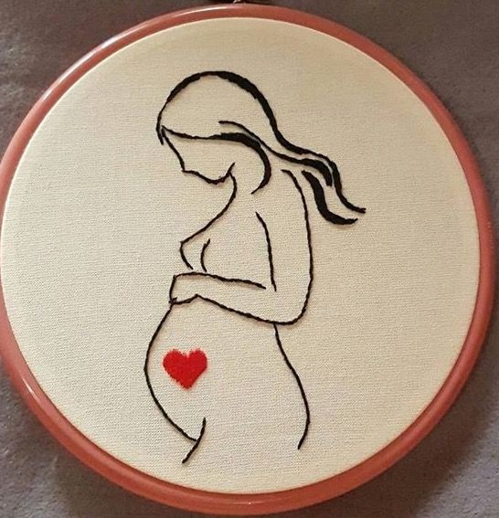 Mother to be |  Embroidery Hoop