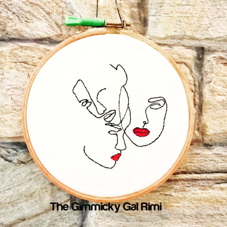 3 Artistic Faces | Embroidery Hoop