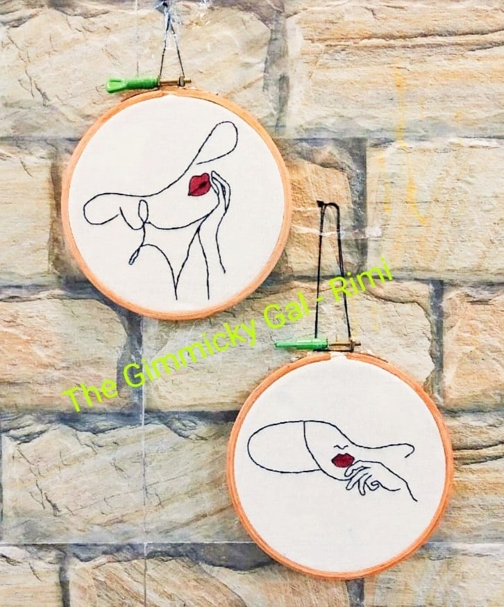 Women Combo Hand Embroidery Hoop