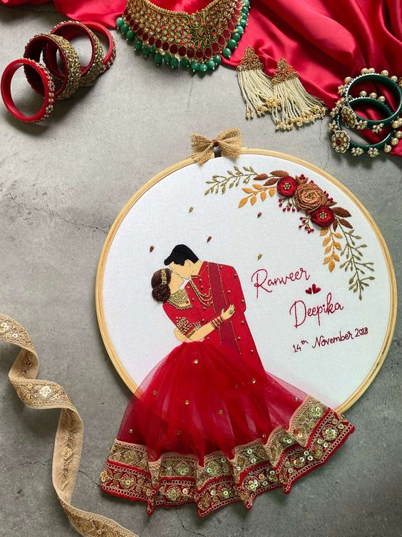 Customize Wedding |  Embroidery Hoop