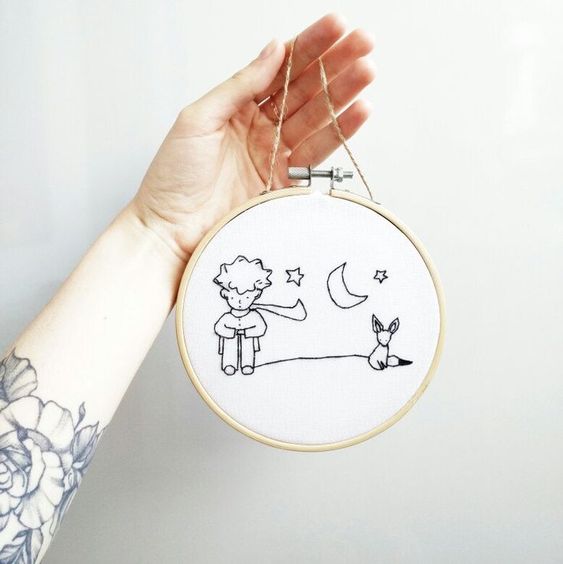 Bright Night | Embroidery Hoop