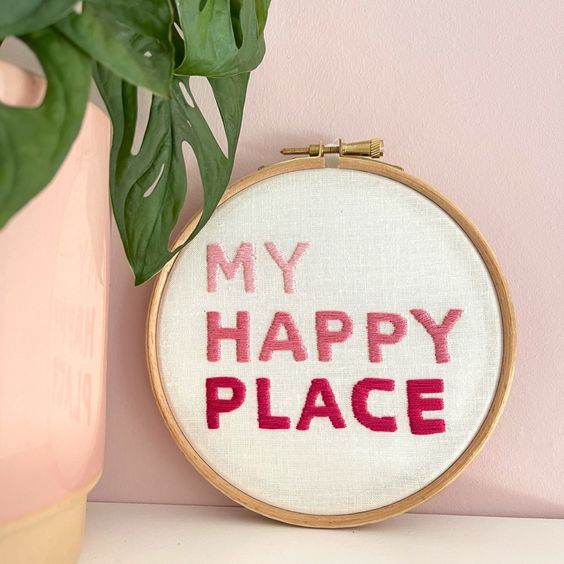 Customize Text | Embroidery Hoop