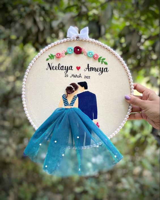 Wedding Design |  Embroidery Hoop