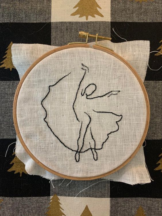 Dancing Woman | Embroidery Hoop