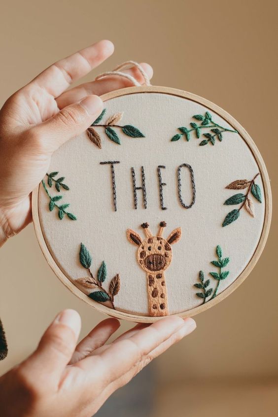 Customize Kid name | Embroidery Hoop