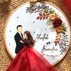 Customize Wedding | Embroidery Hoop