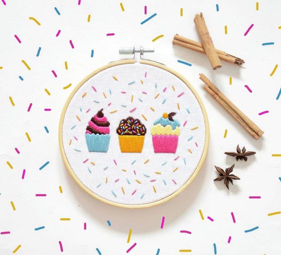 Ice Creams | Embroidery Hoop