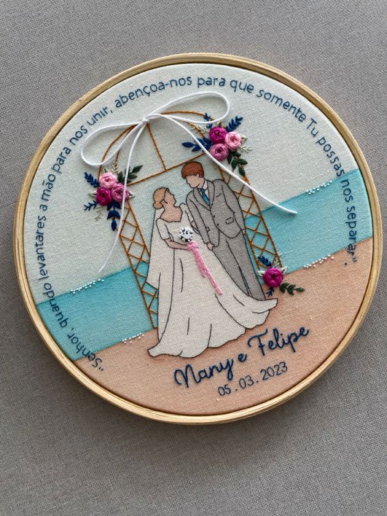 Customize Wedding | Embroidery Hoop