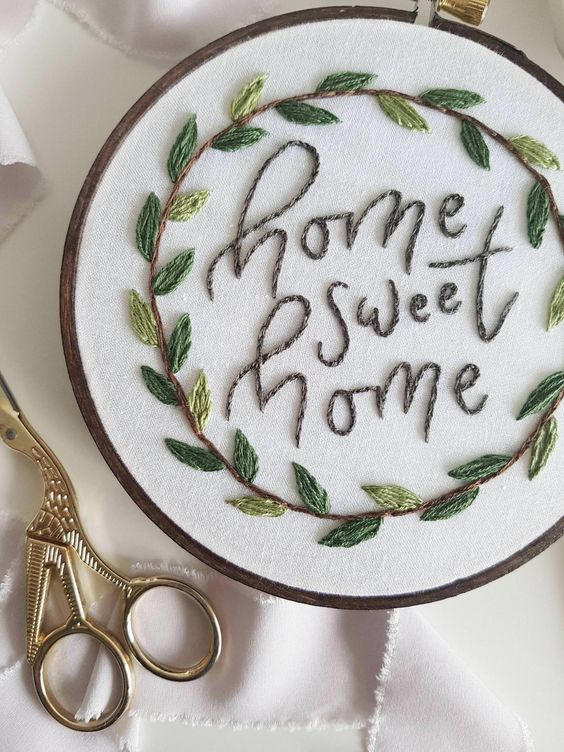 Home Sweet Home | Embroidery Hoop