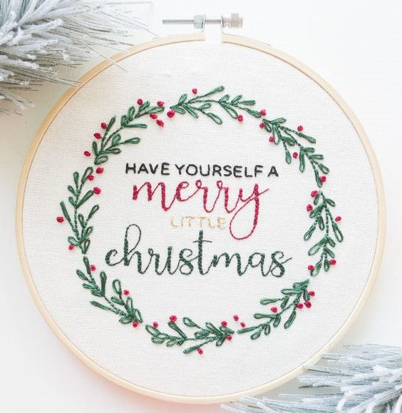 Christmas Special Hand Embroidery Hoop