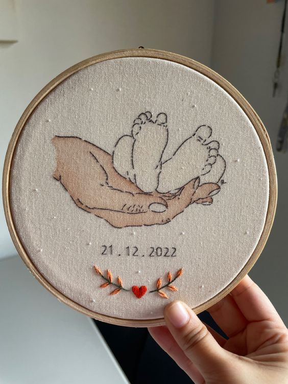 Baby Love | Embroidery Hoop