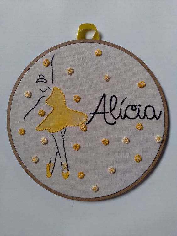 Customize Dancing Girl | Embroidery Hoop