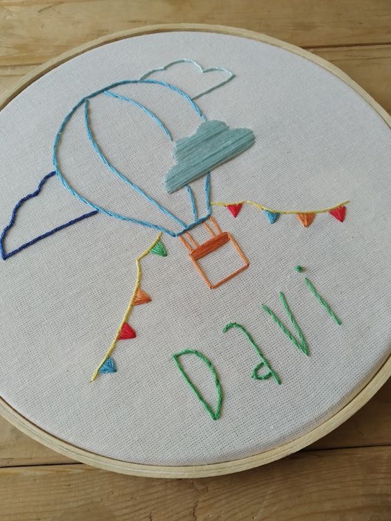 Air Balloon | Embroidery Hoop